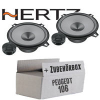 Hertz Lautsprecher FüR Peugeot 106 Boxen Front Komposystem Vorne KFZ Einbauset