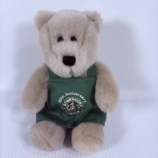 Starbucks Plush Bearista Bear Stuffed Green Apron