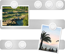 3Pcs Magnetic Board for Wall - Frameless Stainless Steel Magnetic Notice Board w