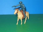 MARX 60mm FORT APACHE 7th CAVALRY MOUNTED WITH PISTOL