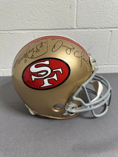 Joe Montana/Dwight Clark San Francisco 49ers Signed Full-sized Helmet