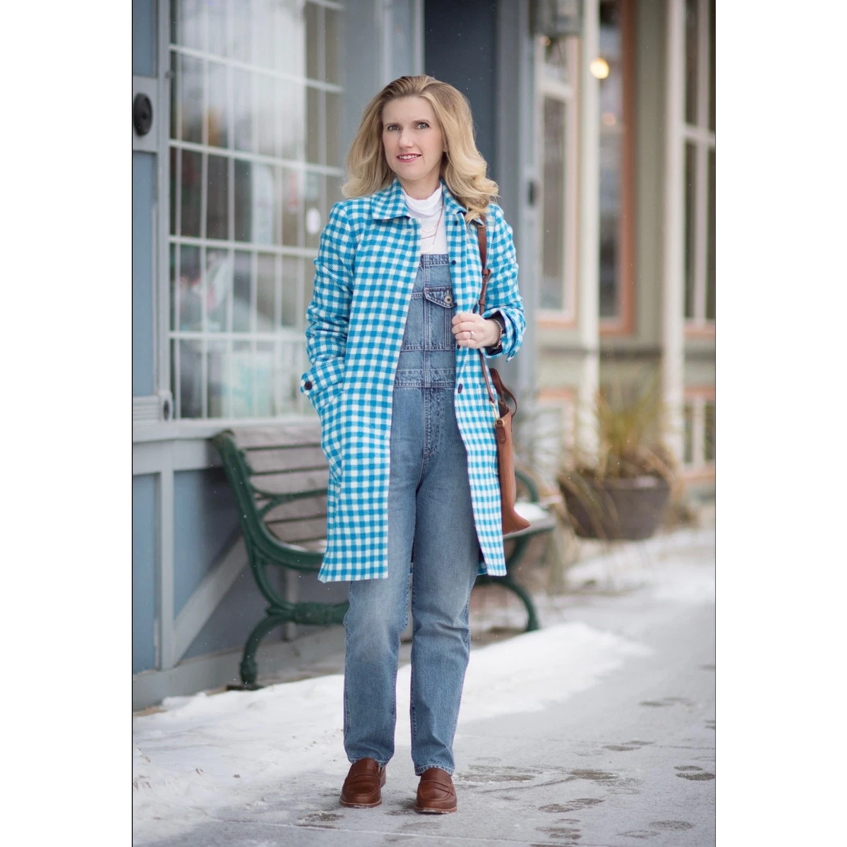 90's J.CREW】Wool Plaid Long Jacket 90s J Crew Jacket - Etsy