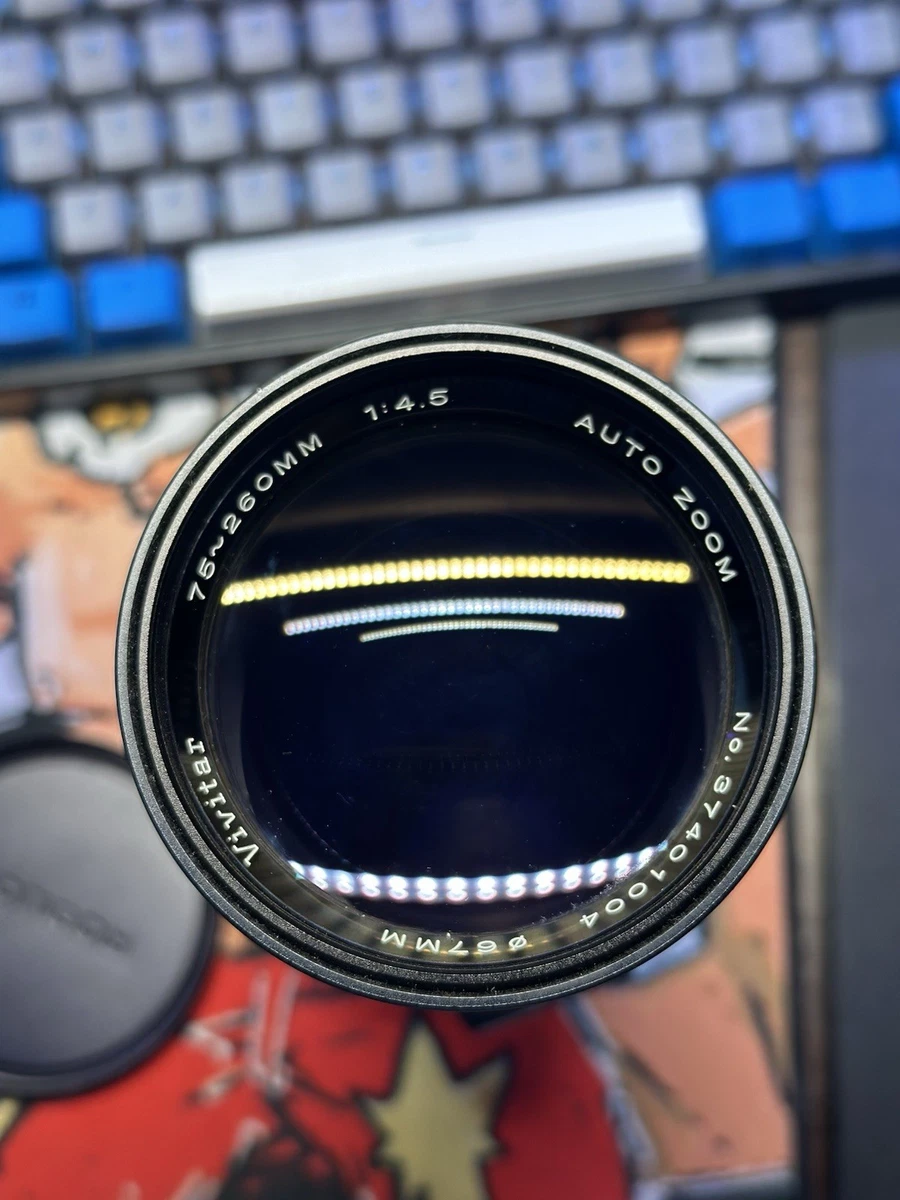 Objectif Zoom Vivitar 75-260mm F/4.5 - Occasion - Pour Appareils Photo Vintage - Fabriqué Au Japon