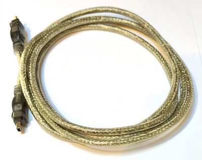 Belkin IEEE 1394A 4-Pin to 4-Pin FireWire 400 iLINK DV Cable 6 ft   Clear