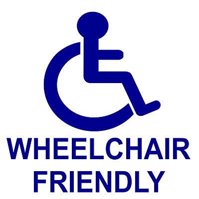 Disabled Wheelchair Friendly Sticker-Taxi-Disability-Mobility Sign-Handicapped
