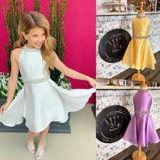 Girl Pageant Dress Little Girls Cocktail Interview Formal Party Wear Dance Gown