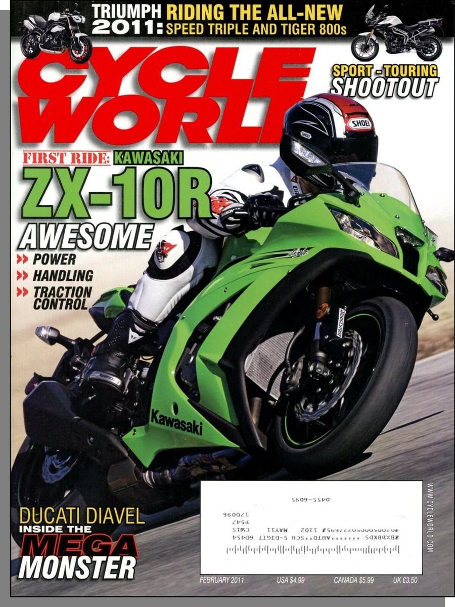 Cycle World - 2011, February - Kawasaki ZX-10R, Ducati Diavel