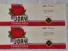 10 Jory Vintage Can Label Tomato, Peaches, Corn, Purple Plums, Black Berries — photo 3