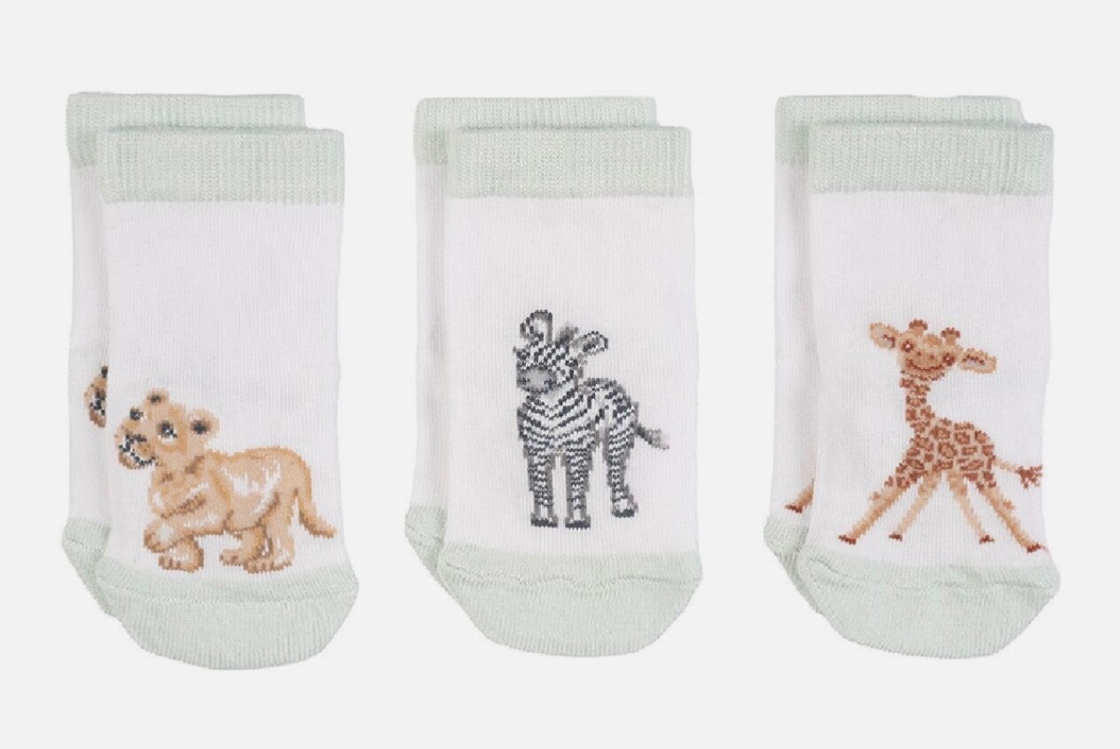 Wrendale Designs Little Savannah Baby Socks 0 to 6 months