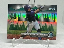 Gabriel Gonzalez 2024 Bowman Chrome Refractor Top 100 #BTP-48 Seattle Mariners