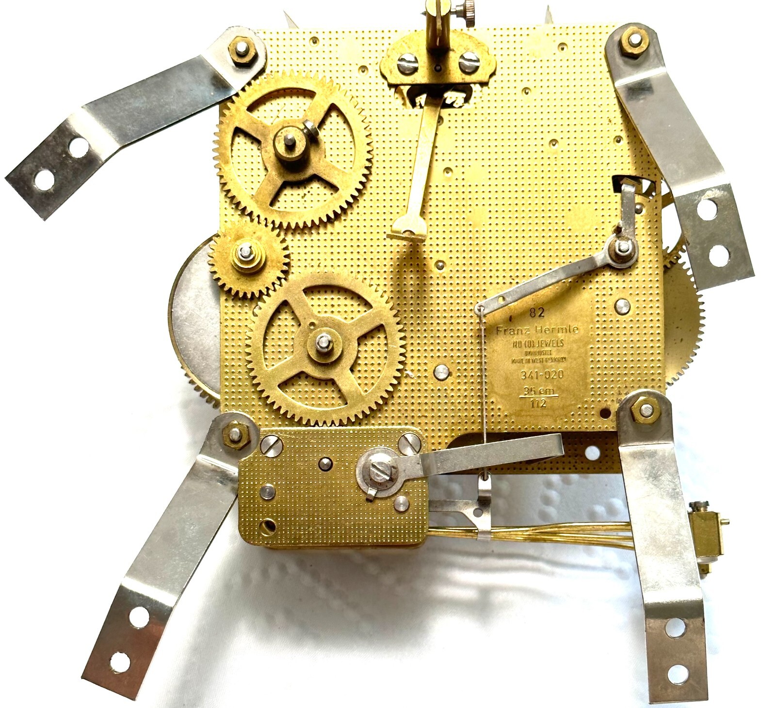 Franz Hermle 82 0 Jewels Unadjusted Clock Movement 341020 35cm 112 AECF31 eBay