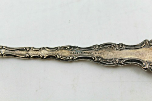 Birks Canada Pompadour Regency Plate TeaSpoon Set of 2 50 Gram Tarnished AS-IS - Picture 9 of 12