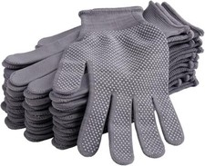 Gloves Anti Slip Knitted Stretchy Grey Gloves Thin Liners Winter Unisex Gloves