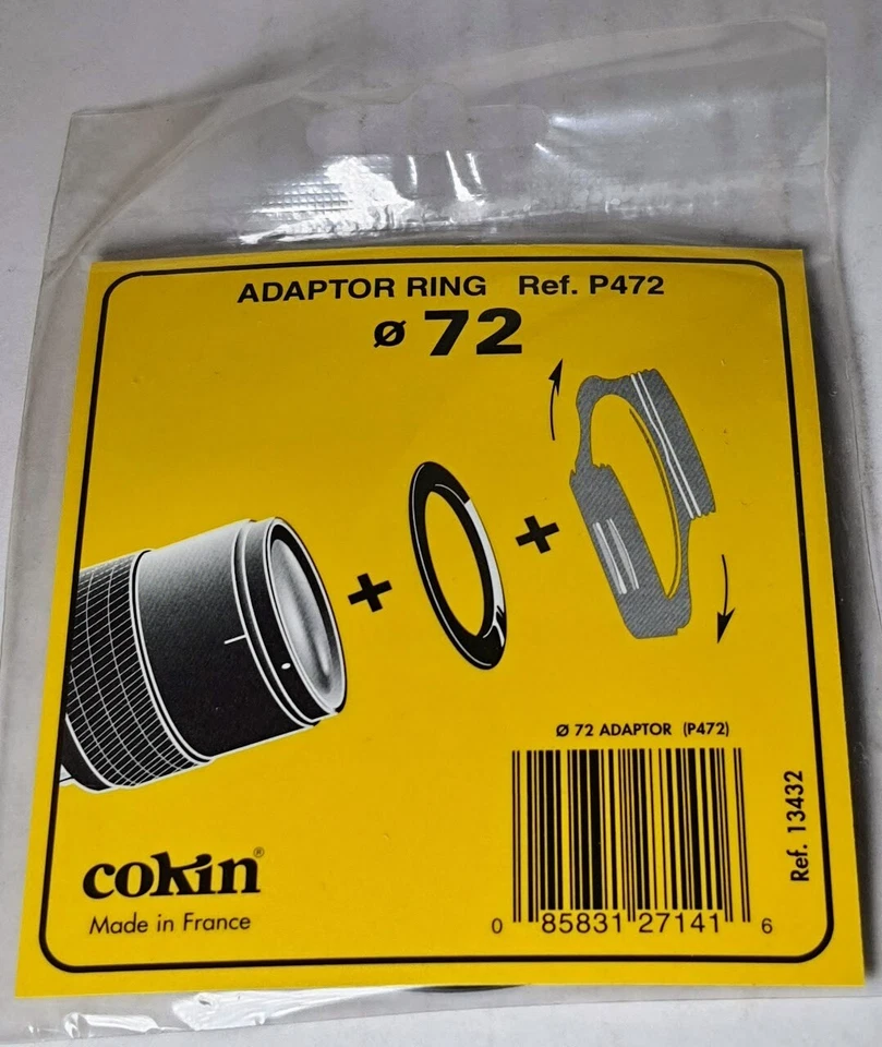 Genuine Cokin P Series 72mm Adapter Ring P472 Made in France Thread to P System - Image 4 of 4