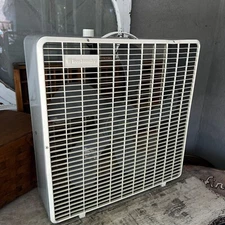 Vintage Model 4437 Toastmaster 20" 3-Speed Box Fan - Grey Retro Fan - Works