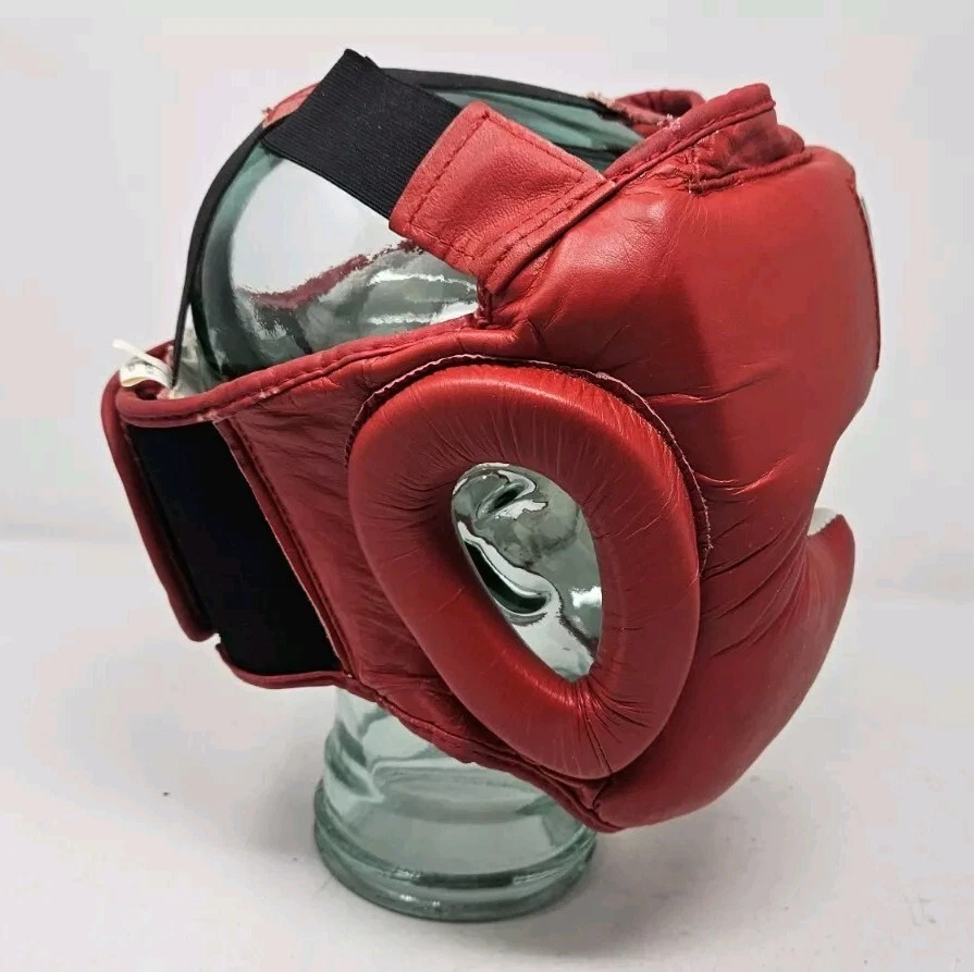 Title Boxing Full Face Headgear Red Size Large Training Sparring Excellent  - Image 3 of 4