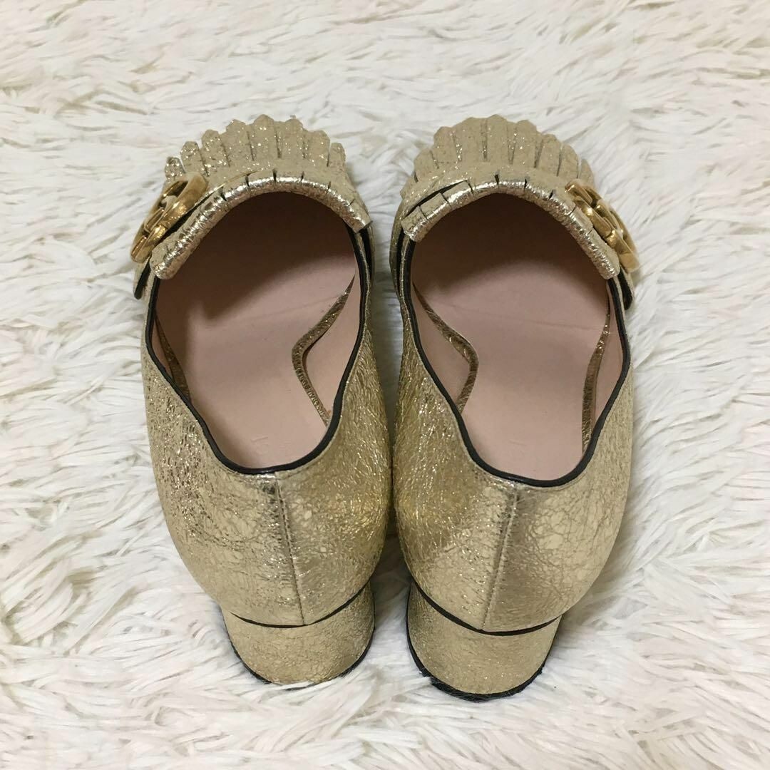 GUCCI Middle Heels GG Marmont Pumps Loafers Size 36 Gold | eBay GUCCI Middle Heels GG Marmont Pumps Loafers Size 36 Gold | eBay