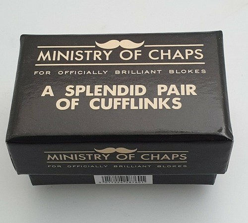 TOP BLOKE - Ministry of Chaps Splendid Pair Of Cufflinks Set in Gift Box HM708 - Picture 2 of 4