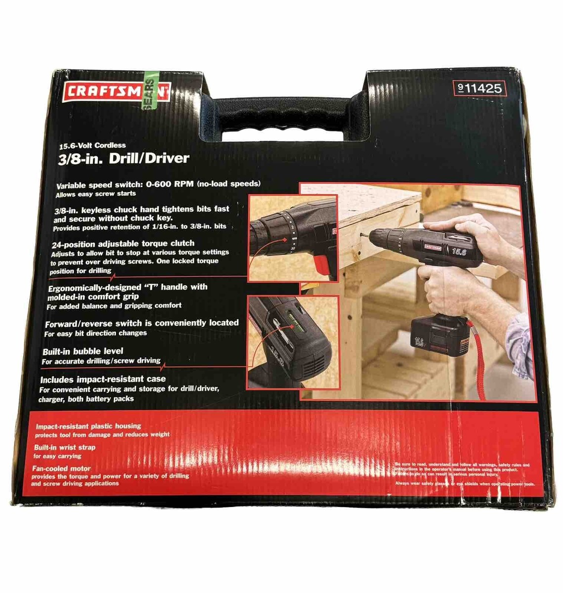 Craftsman Volt Cordless 3/8” Drill Driver With Batteries