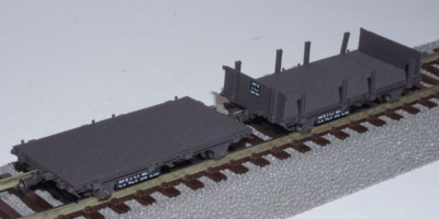 REE Coffret 2 wagonnets draisine tombereaux SNCF ep III HO 1/87