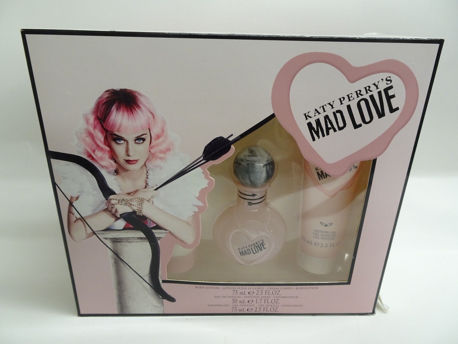 Katy Perry's MAD LOVE 3 Pc Set - 1.7 oz Edp Spray + 2.5 Body Lotion & Shower Gel