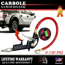 Heavy Duty Digital Tire Inflator With Pressure Gauge Lock-On Air Chuck 150 PSI