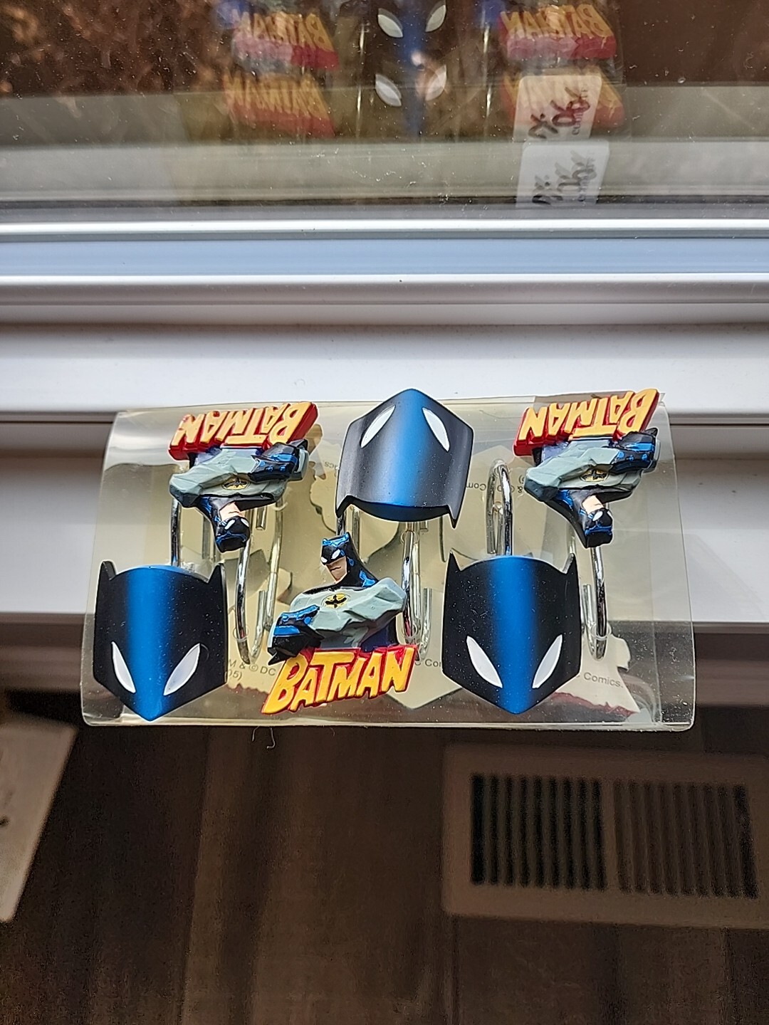 Batman Shower Curtain Hooks Rings DC Comics Super Hero Set Of 12 Bathroom Rare eBay