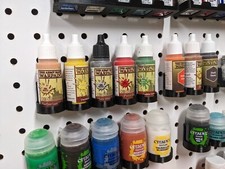 Hobby Storage - Dropper Bottle Racks Acrylic Paint Holders for Peg Board