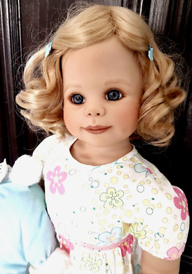 Künstlerpuppe 80 cm, Cynthia von Monika Peter-Leicht + Zertifikat, top Zustand!