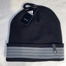 Black Core Fold II Adidas Adult Beanie One Size Knit Winter Hat Standard Fit