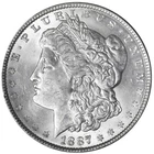 BU 1887 Morgan Silver Dollar Nice UNCIRCULATED Coin!!