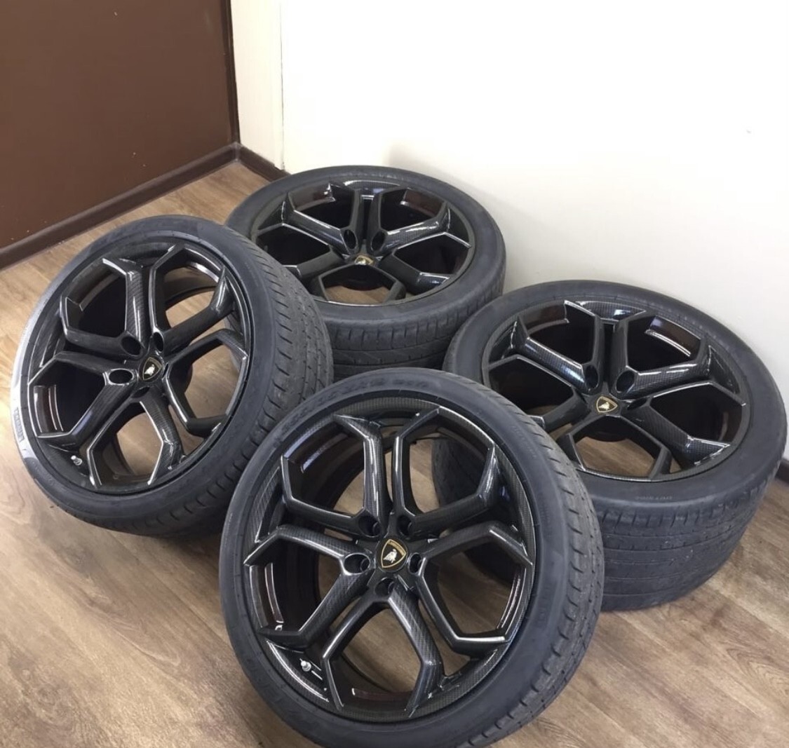20 Lamborghini Rims Wheels OEM Stock Set 4 Aventador LP700 LP Black Genuine 