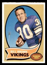 1970 Topps Football #83 Bill Brown NM/MT *d2