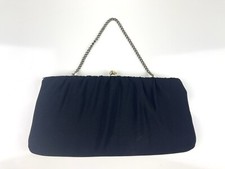 Vintage Black Cloth Clutch