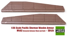 1/35 Pacific Sherman Wood + Concrete Plank Armor M4A3 Set #4 - Value Gear SB434