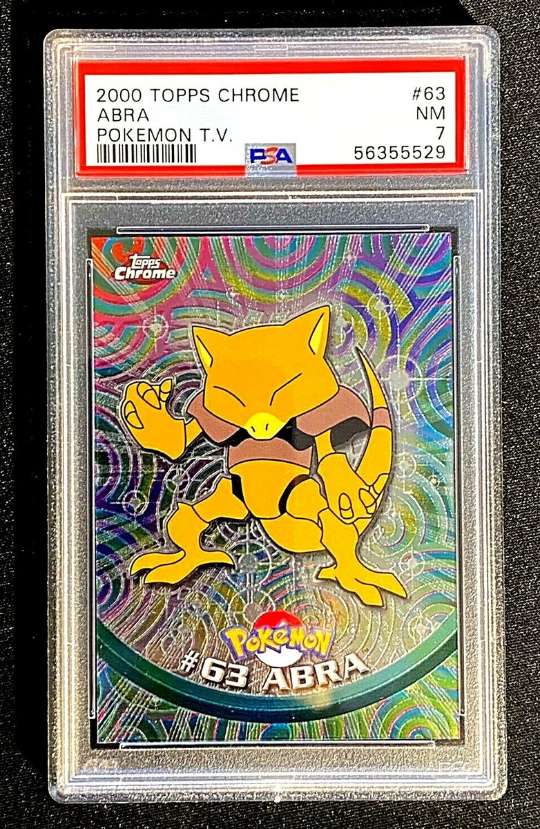 落下ゾージア TOPPS CHROME POKEMON #63 ABRA 2000 TV PSA 7NM G3055 | eBay