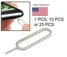 Sim Card Tray Remover Eject Pin Key Tool for Apple iPhone 1/10/25 QTY
