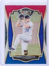 2021 Select Ryan Castellani Premier Level Rookie Tri-Color Prizm Colorad Rockies