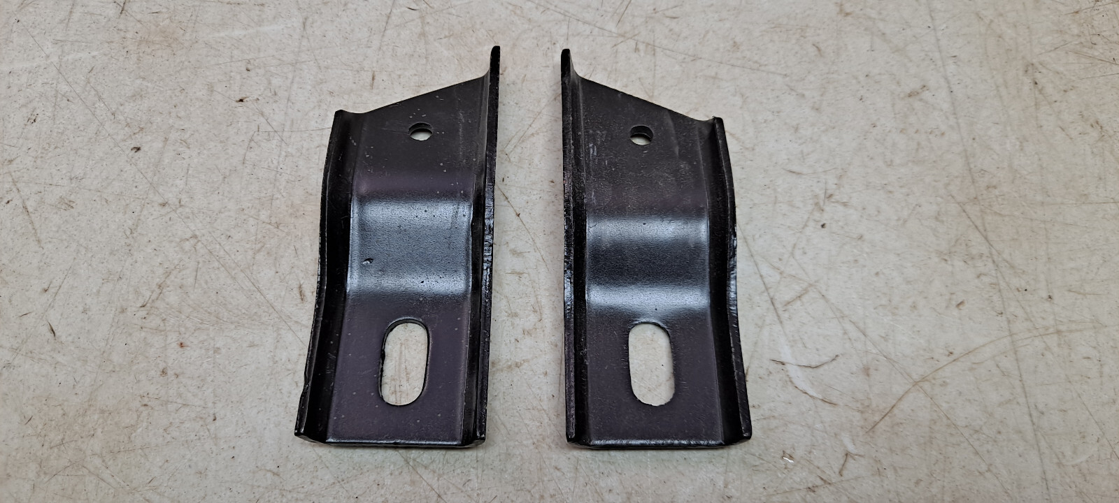 Willys jeep MB GPW CJ2A CJ3A CJ3B Pair Toe Board Gusset Bracket Straps