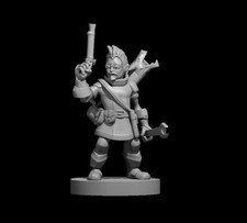 Male Gnome Artificer Artillerist 28mm Scale DND D D Tabletop Miniature