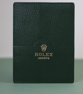 ROLEX Kartenetui Grün 11,5 x 9 cm Für Herren Kartenhalter