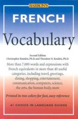 French Vocabulary (Barrons Vocabulary) - Paperback - GOOD