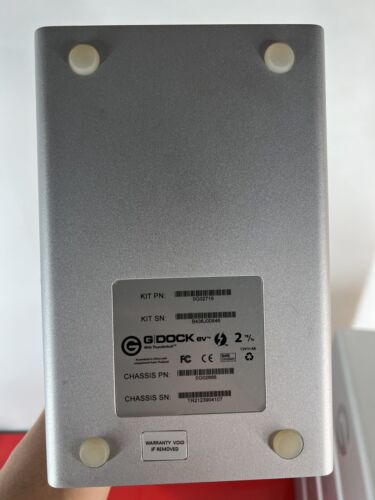 G-Technology G-DOCK EV Thunderbolt Enclosure (0G02719) Only. No Hard Drives - Picture 7 of 8