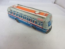 VINTAGE FRICTION TIN BUS JAPAN TOY WORKS 014-D