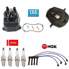 Tune Up Kit Cap Rotor Plugs Wire for Acura CL L4; 2.3L 1998-1999