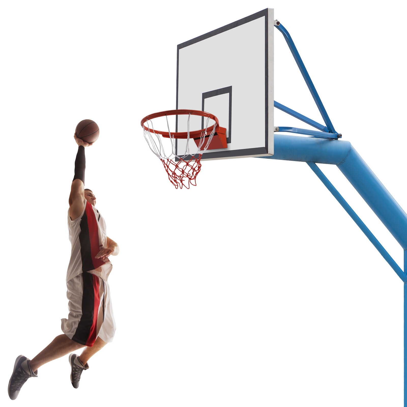 18" Basketball Rim Replacement Heavy Duty Breakaway Rim For Outdoor and Indoor BIESA