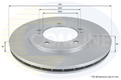 Brake Disc Front Axle To Fit Suzuki Grand Vitara 98->, Vitara 98->99, Vitara / E
