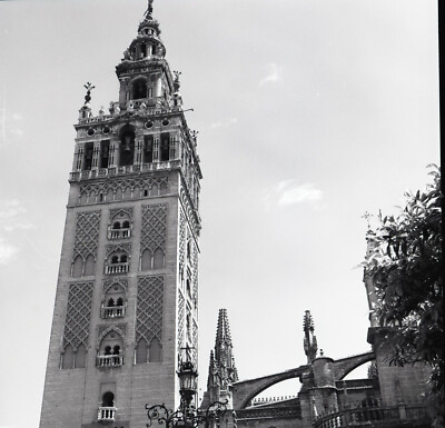 a21  Original Negative 1969 Sevilla Cathedral Giralda tower 955a