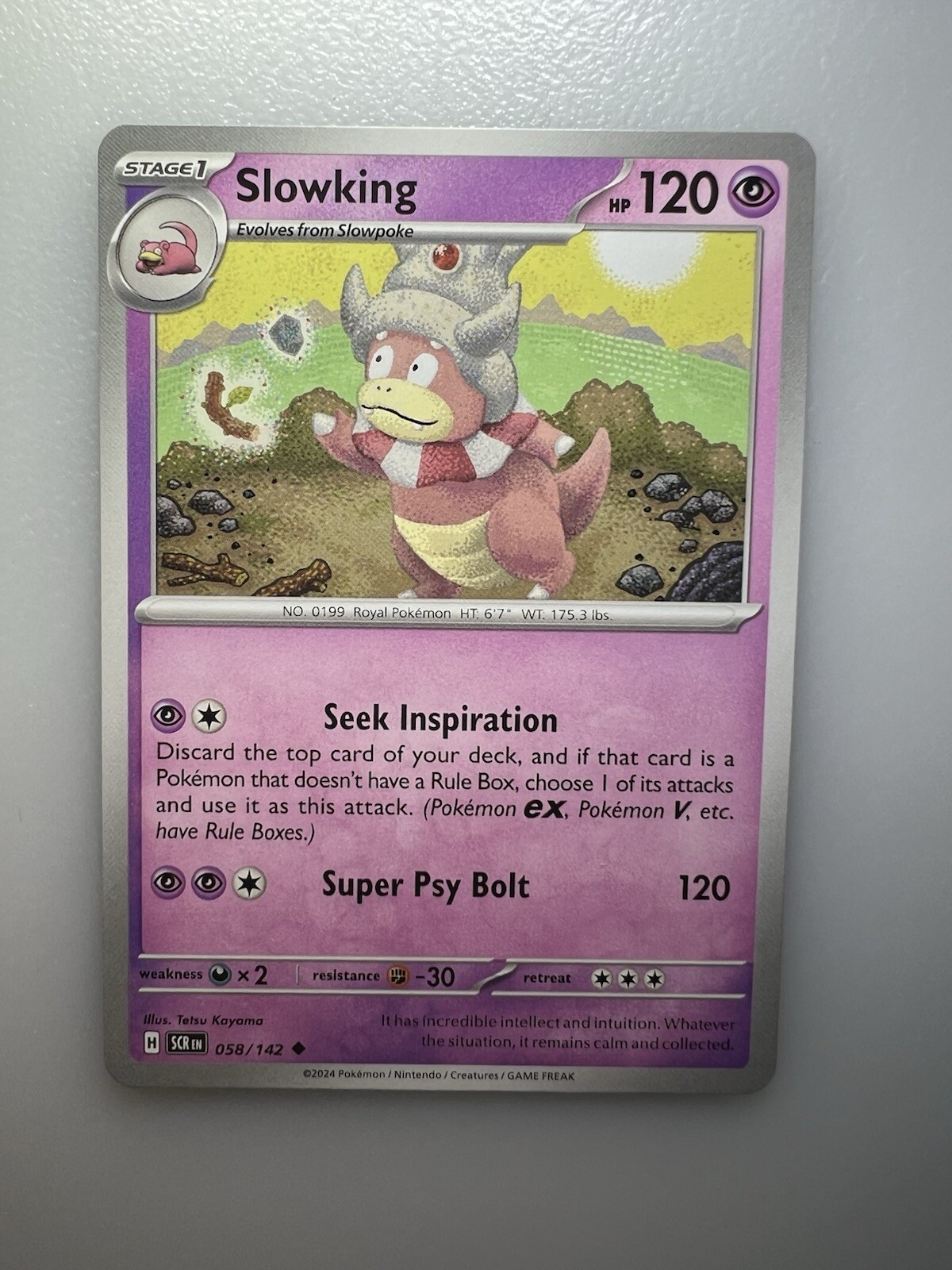 Slowking - 058/142 - Pokemon TCG Stellar Crown (2024) - Near Mint (NM)
