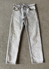 Jeans Levi's de Colección Años 80 Azul Sal y Pimienta Pierna Recta - Talla 29x29 (Real)
